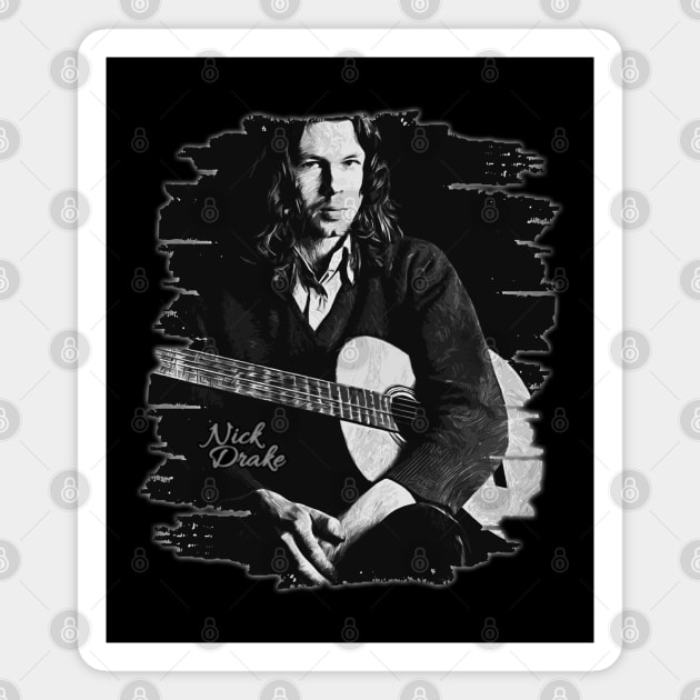 Nick Drake Magnet by Nana On Here